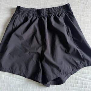 Small Gymshark Athletic Shorts with Zipper Pockets | Black